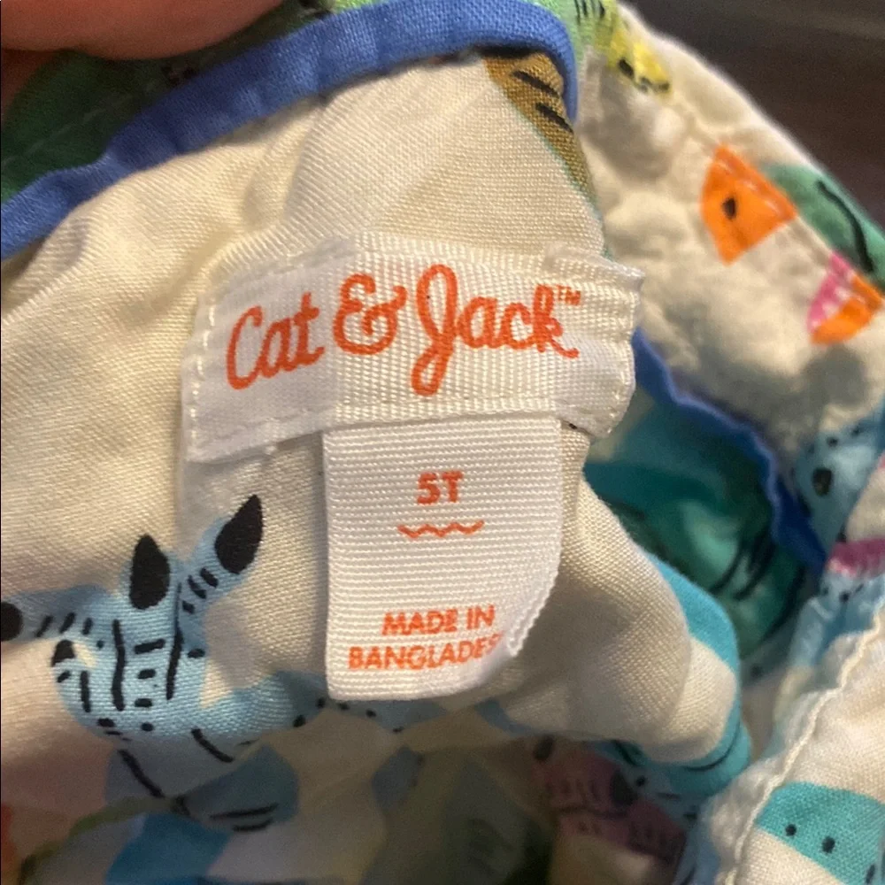 Cat & Jack Blue and Orange Button Down Shirts - Picture 3 of 3